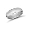 9ct White Gold 6mm Lightweight D-Shape Profile Mirror Finish Wedding Ring 6mm