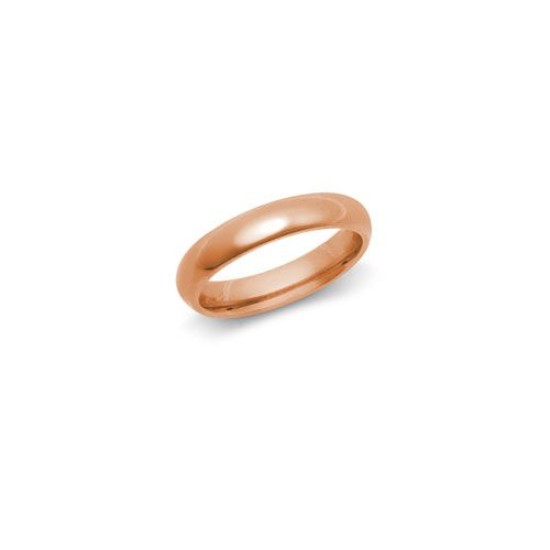 18ct Rose Gold Premium Weight Court Profile Mirror Finish Wedding Ring