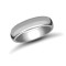 9ct White Gold Premium Weight Court Profile Mirror Finish Wedding Ring 5mm