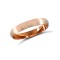18ct Rose Gold Standard Weight Court Profile Satin Wedding Ring 3mm