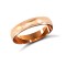 18ct Rose Gold Standard Weight Court Profile Mill Grain Wedding Ring 4mm
