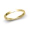 18ct Yellow Gold Standard Weight Court Profile Mirror Finish Wedding Ring 2mm