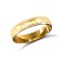 18ct Yellow Gold Standard Weight Court Profile Mill Grain Wedding Ring 4mm