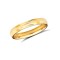 22ct Yellow Gold Standard Weight 3mm Soft Court Profile Centre Groove Wedding Ring 3mm