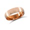 9ct Rose Gold Standard Weight Court Profile Satin Wedding Ring 5mm