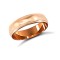 9ct Rose Gold Standard Weight Court Profile Mill Grain Wedding Ring 5mm