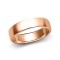 9ct Rose Gold Standard Weight Court Profile Mirror Finish Wedding Ring 6mm