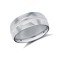 9ct White Gold Standard Weight Court Profile Centre Groove Wedding Ring 8mm