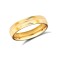 9ct Yellow Gold Standard Weight Court Profile Centre Groove Wedding Ring 4mm