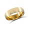 9ct Yellow Gold Standard Weight Court Profile Satin Wedding Ring 5mm