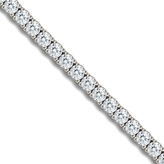 18ct White Gold 1.03ct Claw Set Tennis Bracelet