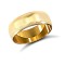 9ct Yellow Gold Standard Weight Court Profile Mill Grain Wedding Ring 7mm