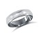 Platinum Standard Weight Court Profile Mill Grain Wedding Ring 5mm