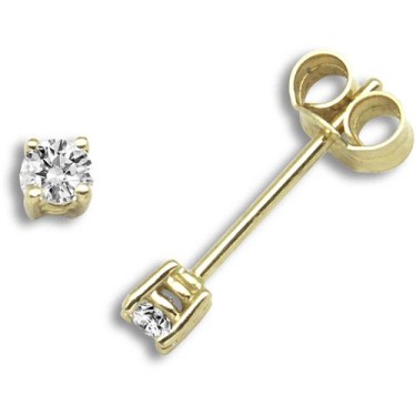 18ct Yellow Gold 75pts Dia Earrings