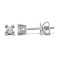 18ct White Gold 50pt P.cut 4 Claw Dia Stud Earring