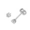 18ct White Gold 50pt 6 Claw Dia Soli Stud Earring