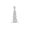 18ct White Gold Diamond Pendant