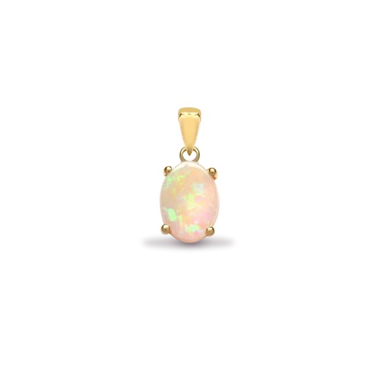 18ct Yellow Gold Opal Pendant