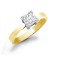 18ct Yellow Gold 75pts Princess Cut Ring