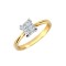 18ct Yellow 1.00ct 4 x P.cut Diamond Ring